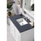 James Martin Vanities Bristol 36in Single Vanity, Bright White w/ 3 CM Charcoal Soapstone Quartz Top 157-V36-BW-3CSP - alternate 2